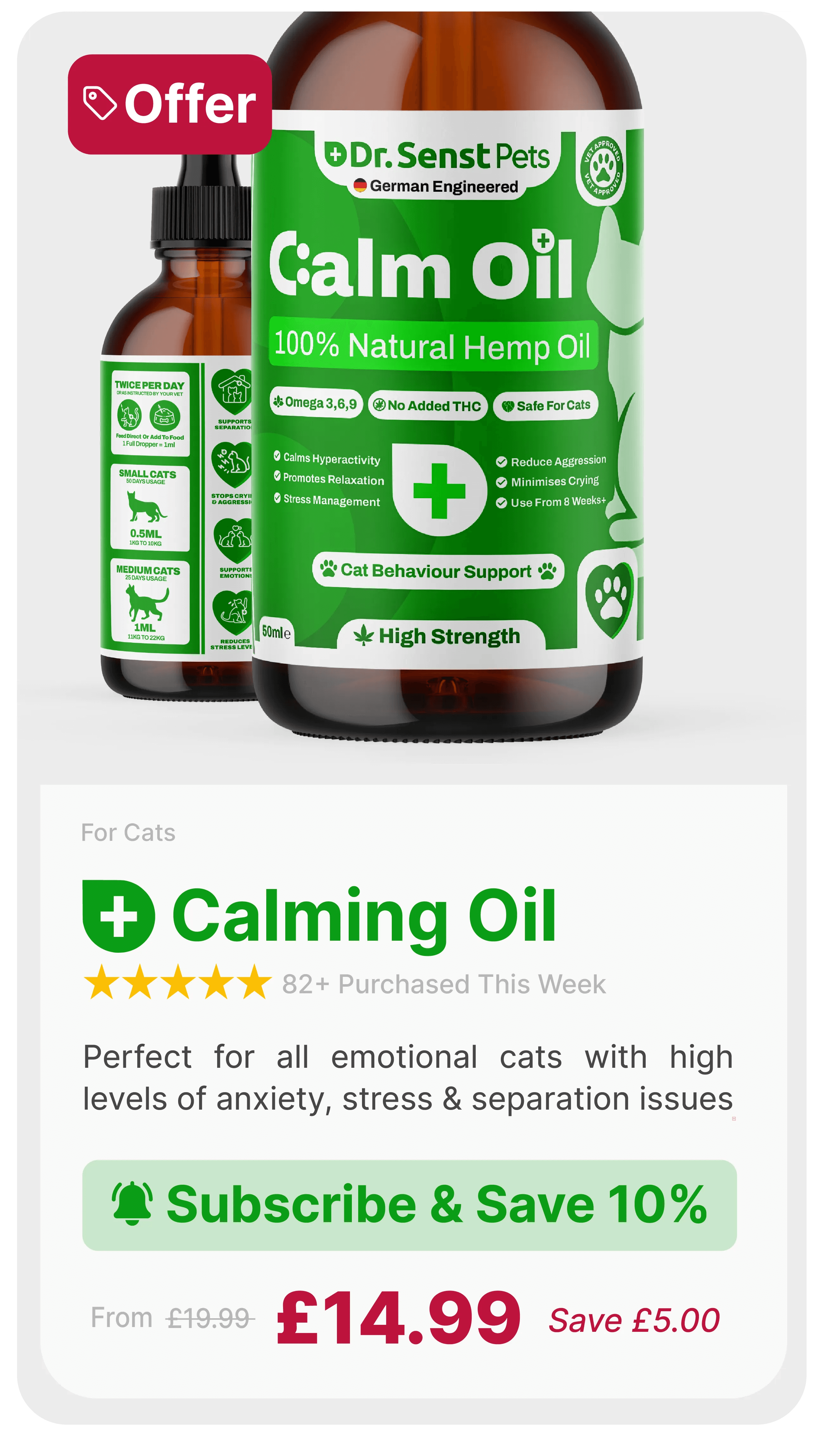 cat claming oil