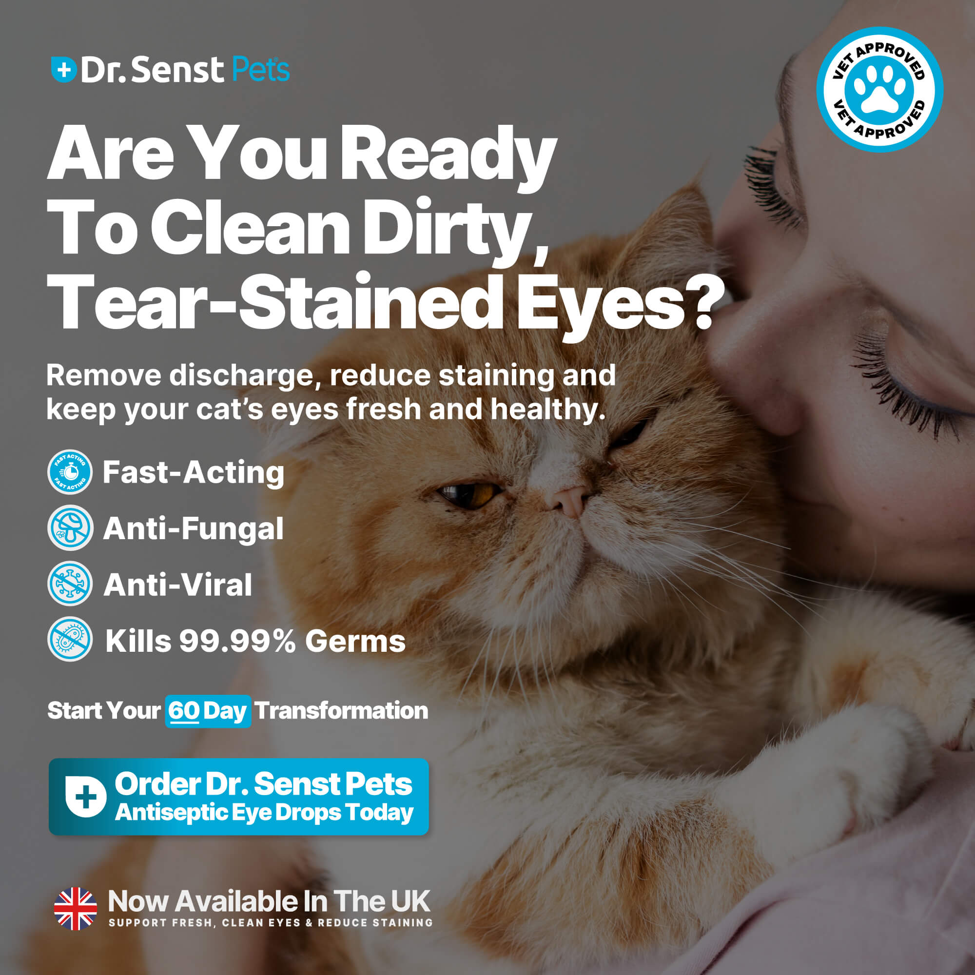 cat eye drops
 antiseptic