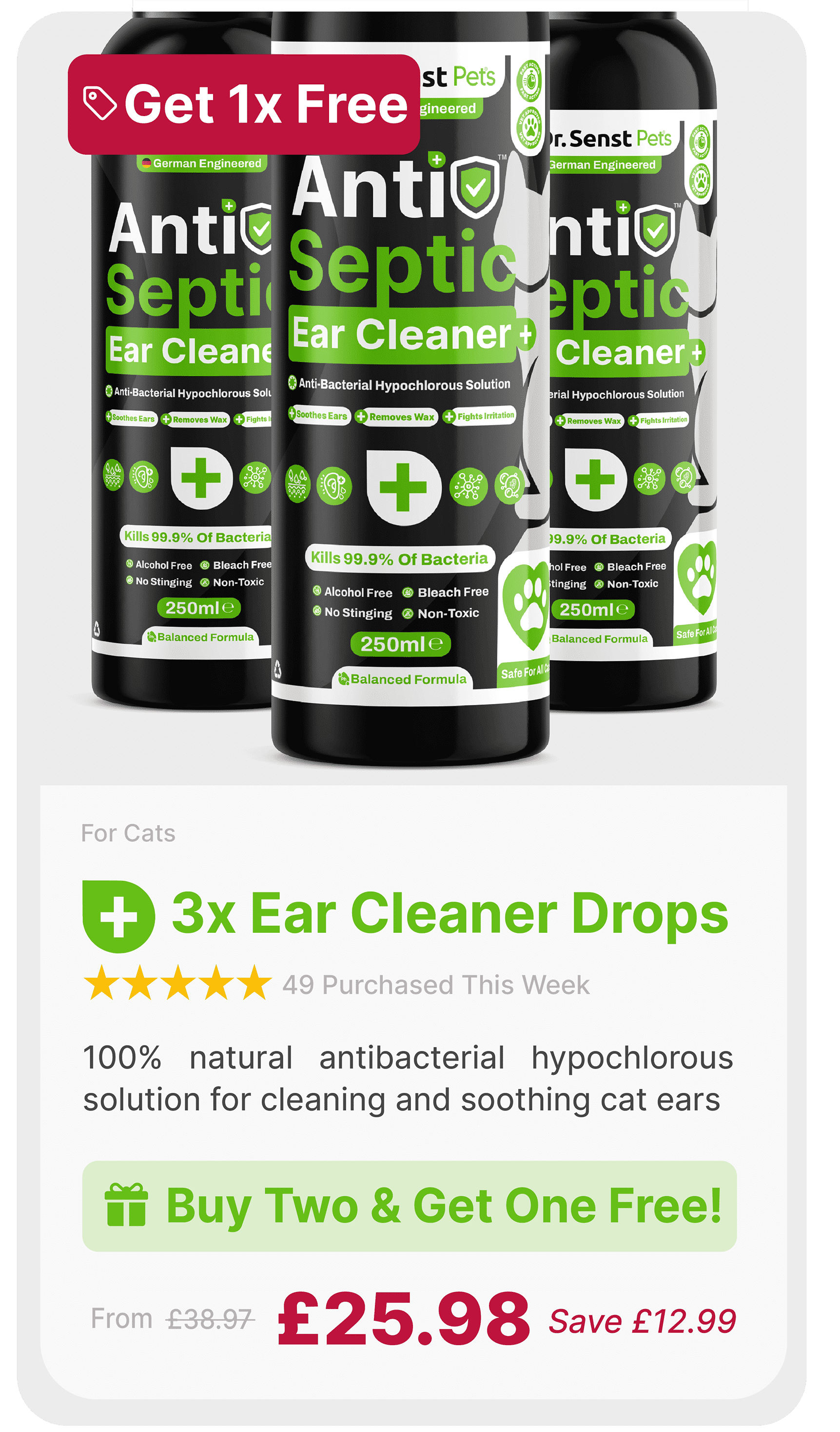 cat ear cleaner multi buy