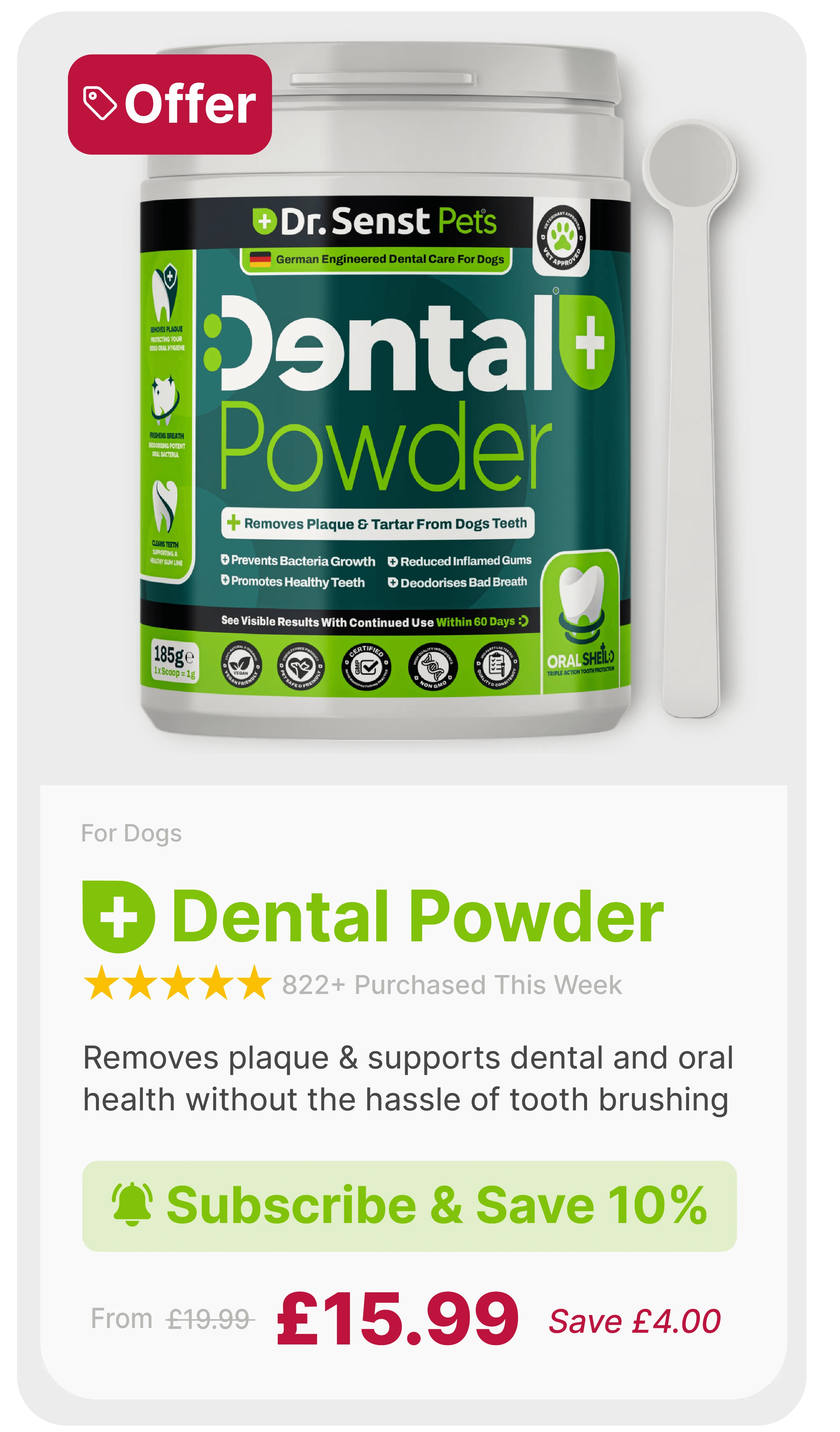 DENTAL POWDER FOR DOGS