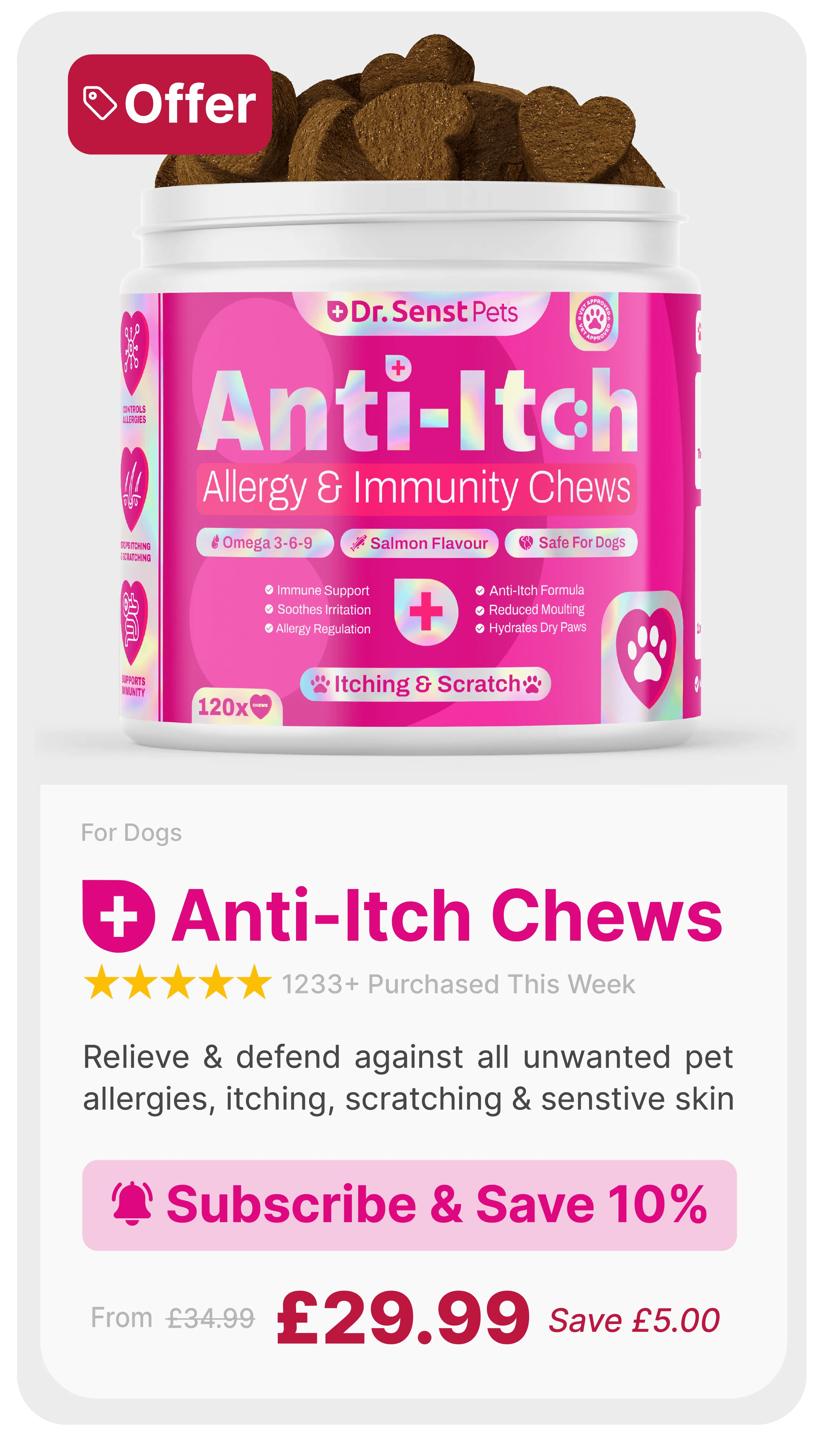 itchy dog treats