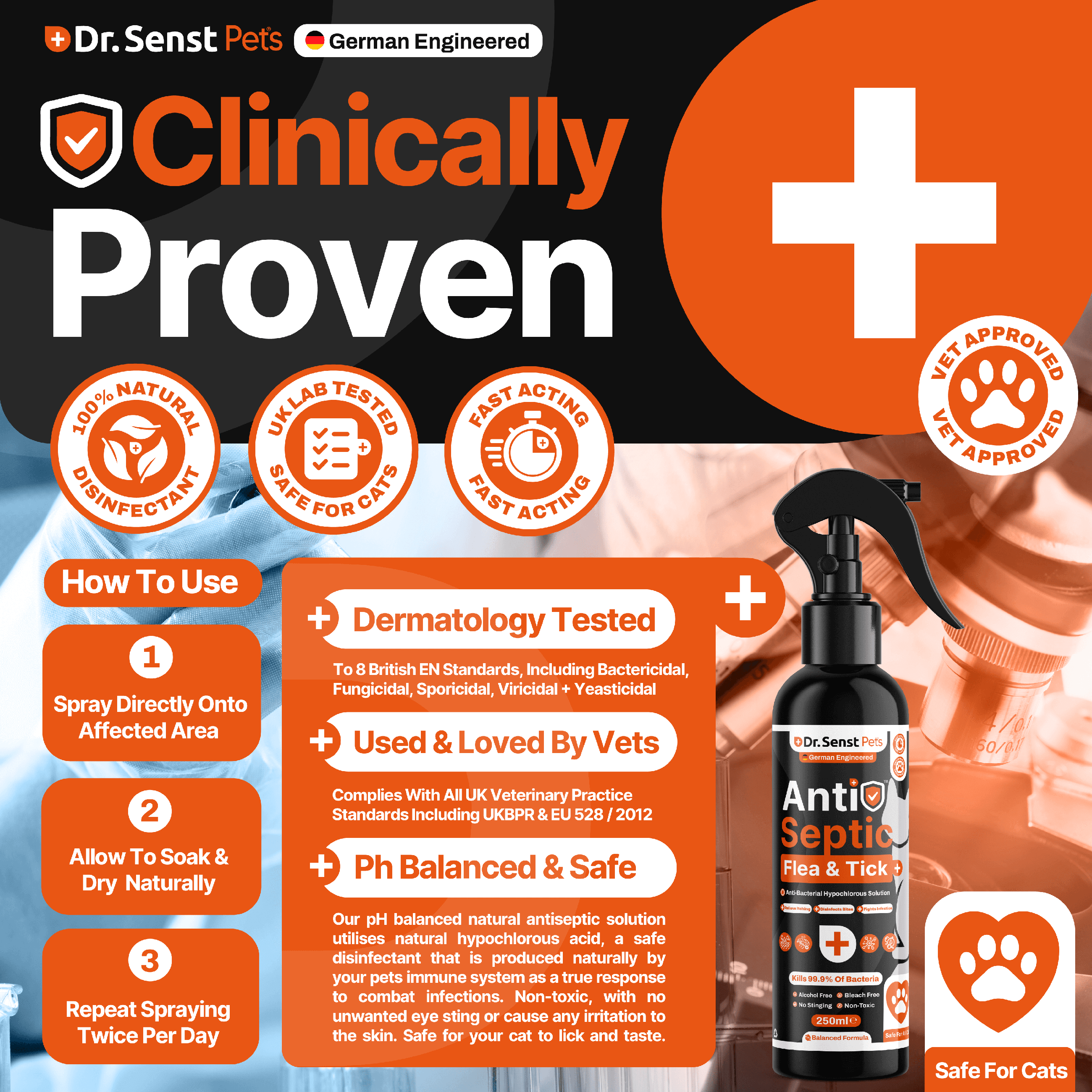 cat flea treatment antiseptic