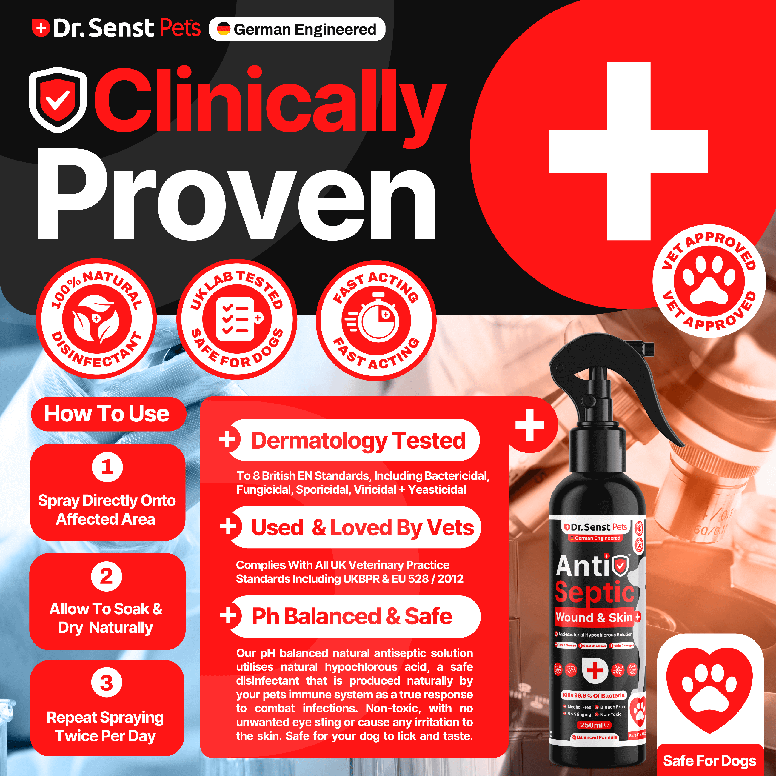 dog wound relief vet approved